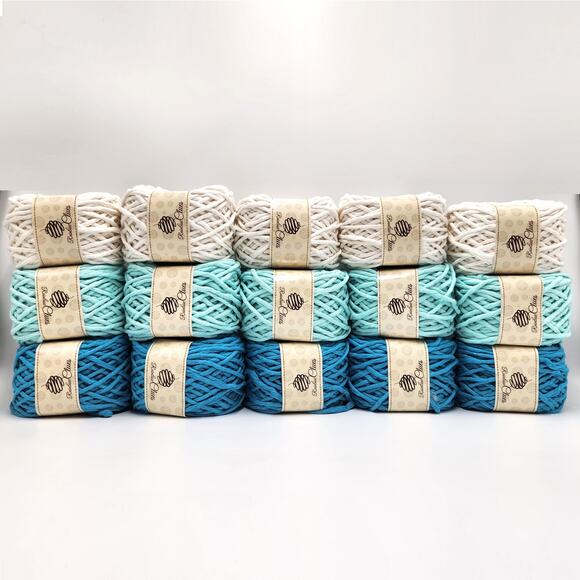 15 Balls Macrame Cotton Cord 7 mm Crochet Knitting Yarn Baskets Wall Decor - Picture 1 of 3
